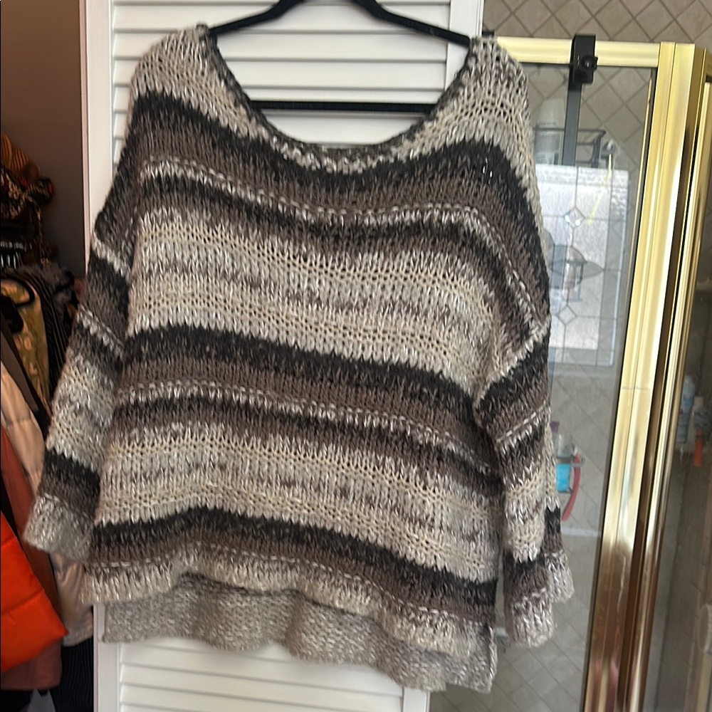 Free People Striped Knit Women's Sweater